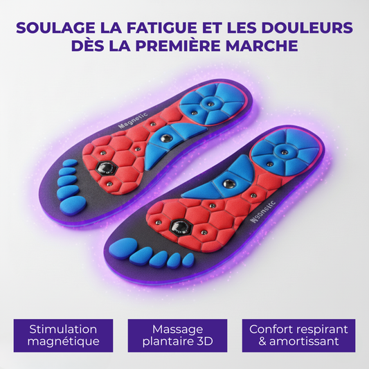 PulseSoles™ – Semelles magnétiques de confort pour ceux qui souffrent de douleurs aux pieds